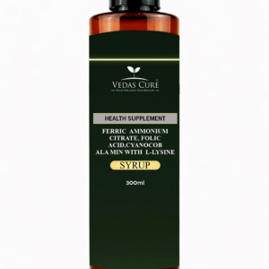 HEALTH SUPPLEMENT FERRIC AMMONIUM CITRATE, FOLIC ACID,CYANOCOB ALA MIN WITH L-LYSINE SYRUP 300ml
